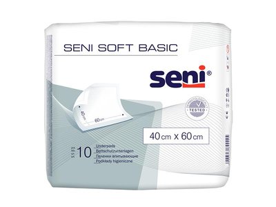 Одноразові пелюшки SENI SOFT Basic 40х60 см (10 шт) (5900516692445) В00143385 фото