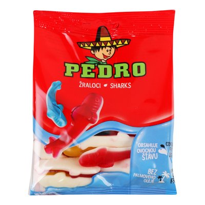 Жевательные конфеты Pedro Акулы 80 г (8594044243438) 000078689 фото