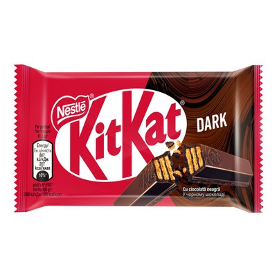 Батончик у чорному шоколаді KitKat 41.5 г (8445290542311) 000076883 фото