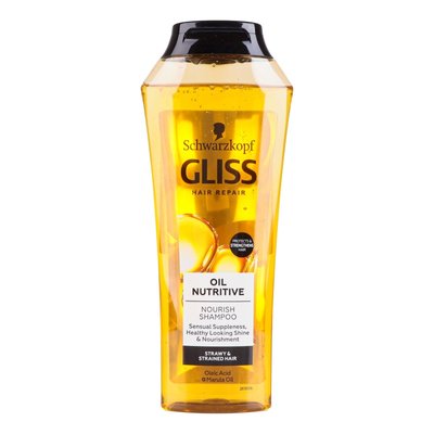 Шампунь Gliss Kur Oil Nutritive для сухого та пошкодженого волосся 250 мл (9000100398435) 3196      фото