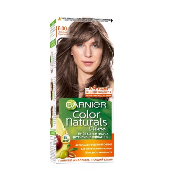 Краска для волос Garnier Color Naturals 6.00 Глубокий ореховый 110 мл (3600542021791) В00036732 фото